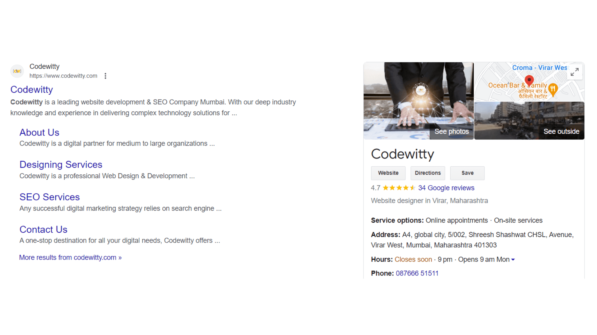 Codewitty local seo services